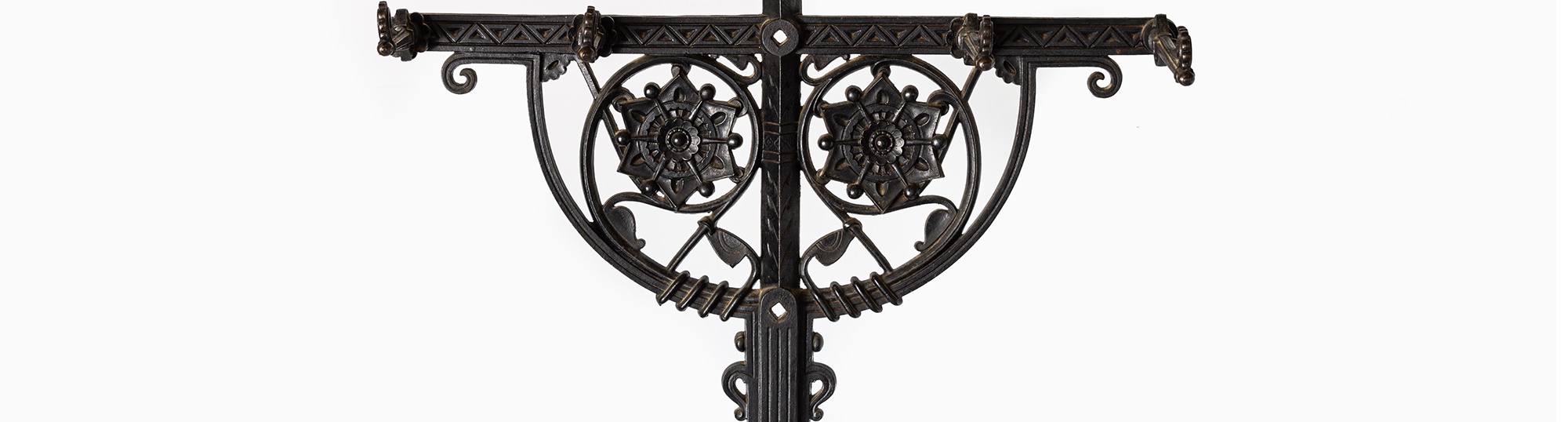 Christopher Dresser for Coalbrookdale wrought iron hall stand